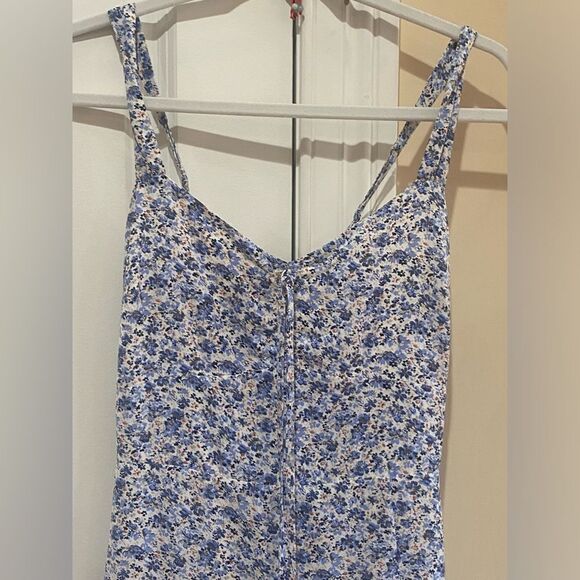 Abercrombie Blue Floral midi dress - Picture 3 of 8